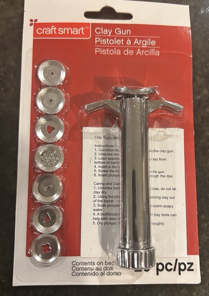 Craftsmart Clay Gun 20pc Sealed