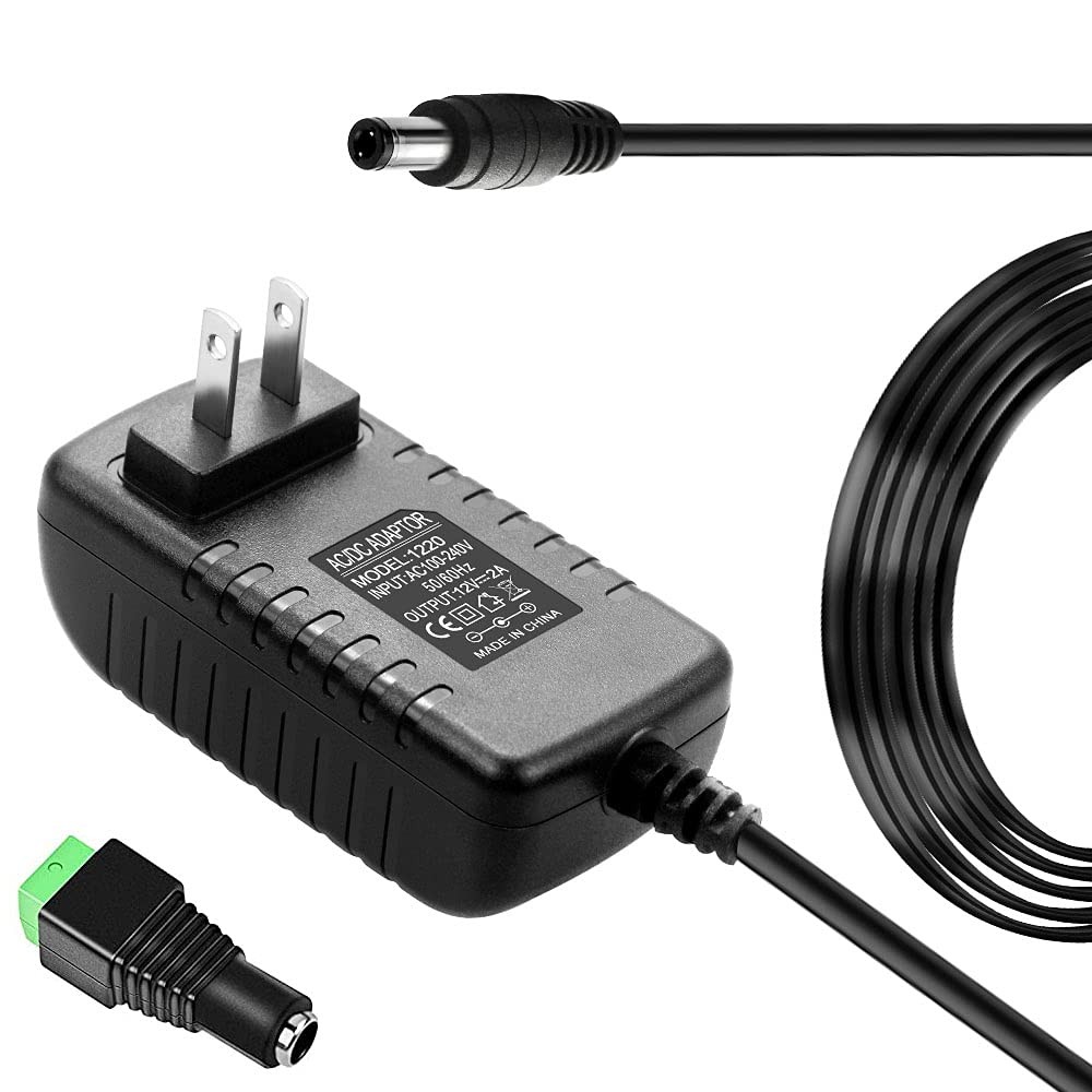 12 Volt 2A Power Adapter Supply12Volt 2000mA Universal AC black