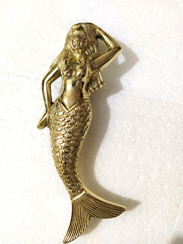 Brass Mermaid Door Knocker Solid Brass
