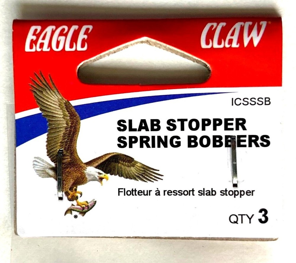 4 PACKS Eagle Claw Slab Stopper Spring Bobbers 3-Count Package #ICSSSB