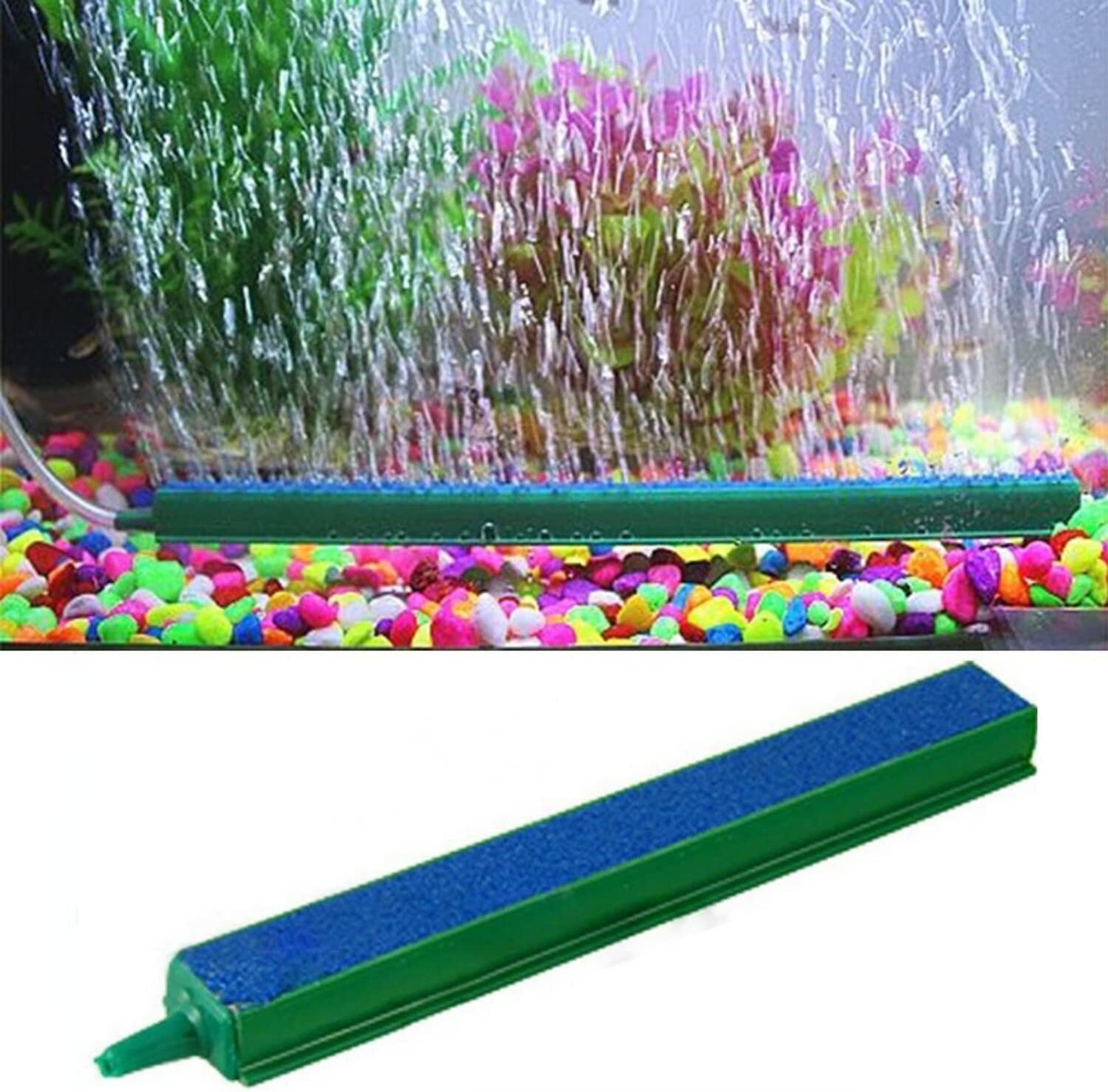 2x 10" Air Stone Bubble Curtain Bar Aquarium Fish Tank Aerator Pump Hydroponics