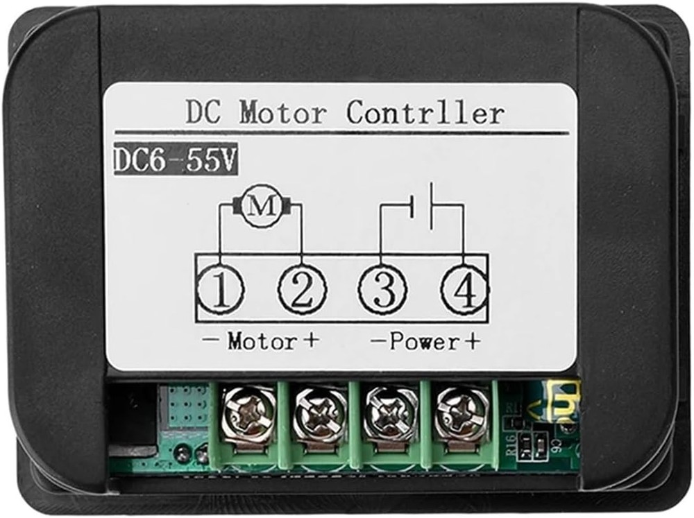 DC6-55V 15A PWM Intelligent DC Brush Motor Speed Controller Forward and Reverse