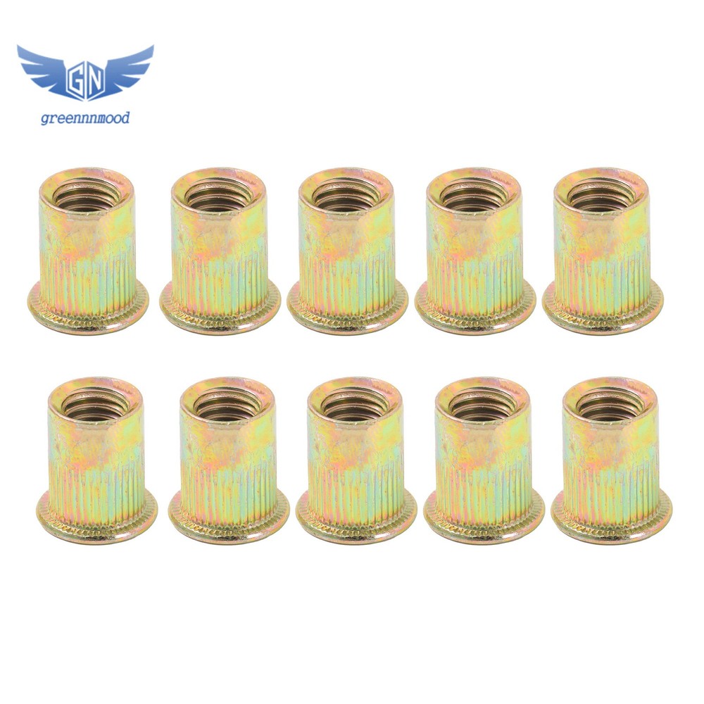 14" Rivet Nut Tool Kit with 70Pcs Rivet Nuts & 7 mandrels Effort-Saving Design