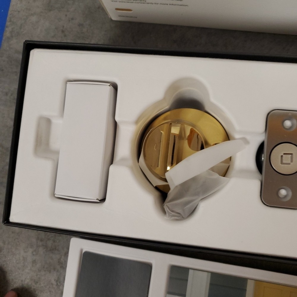 Level Lock Keyed Entry Smart Door Lock - Polished Brass Model C3