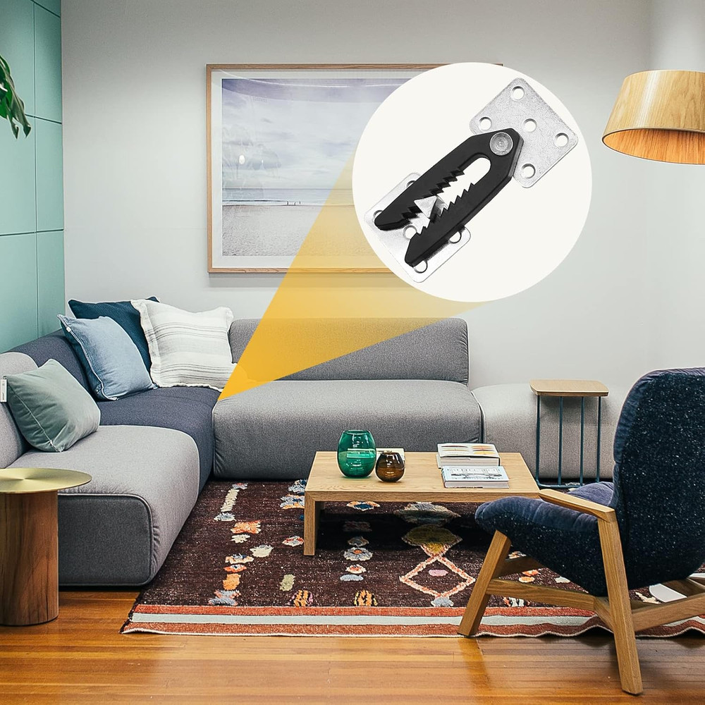Sectional Couch Connector Heavy Duty Snap Alligator Sofa Interlocking 4 Pcs