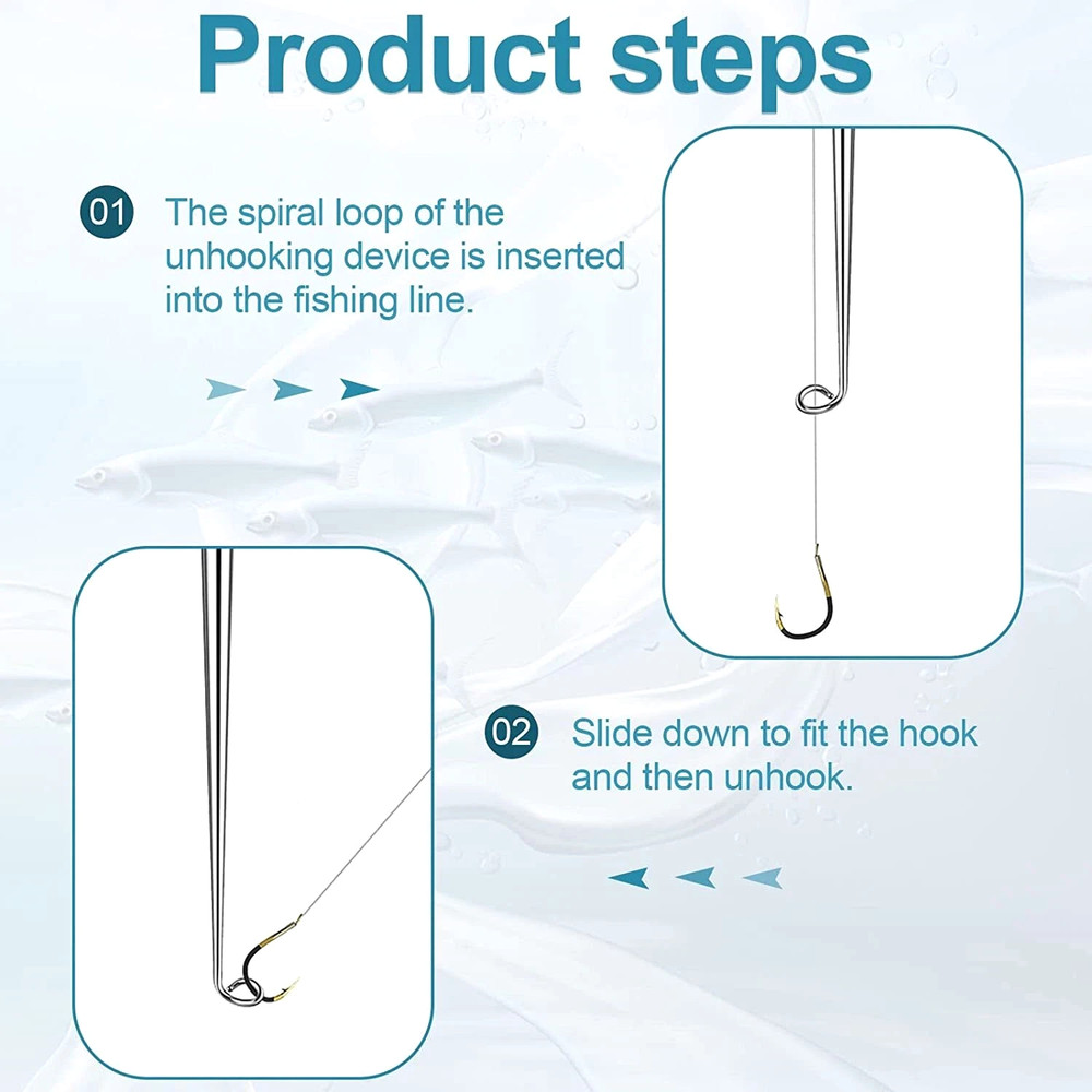 4PCS Fish Hook Quick Release Device Fishhook Detacher Remover Safety Extractor