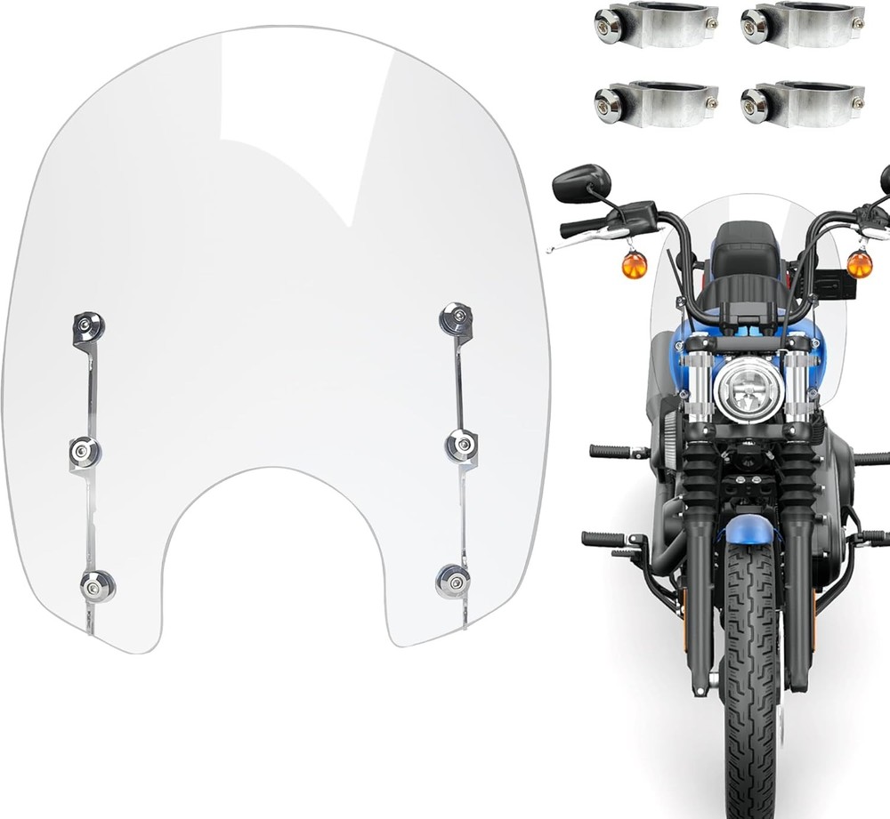 Motorcycle Windshield Motorcycle Windscreen for Harley Softail Street Bob FXBB