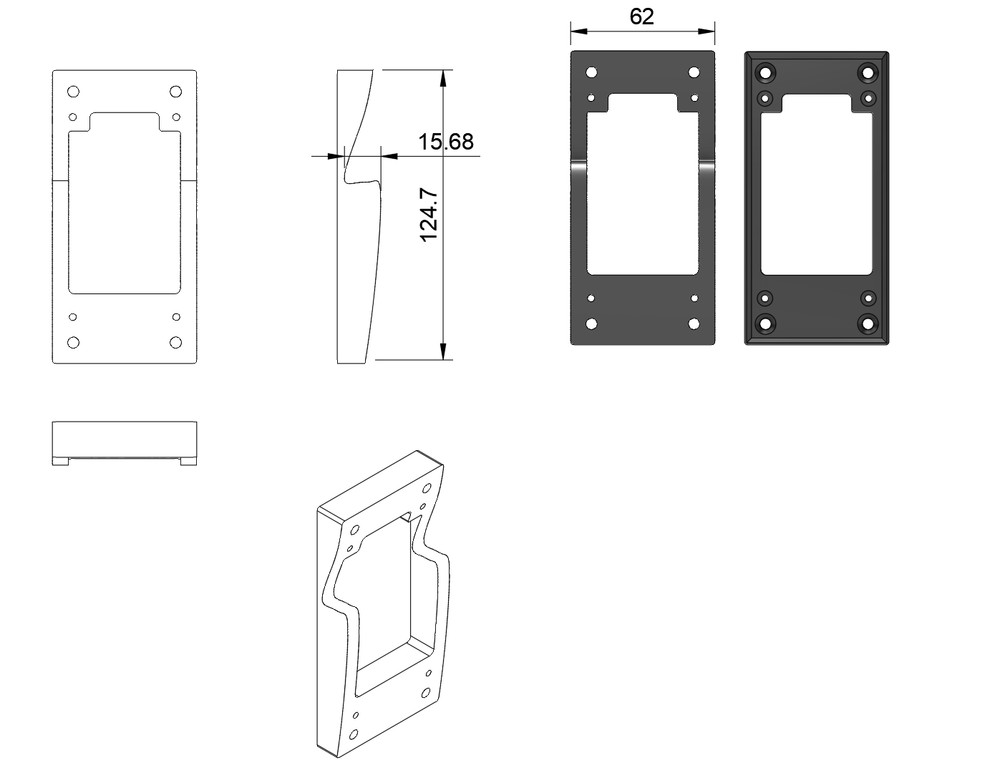 Vinyl Siding Ring Doorbell Camera Mount Hardware Included