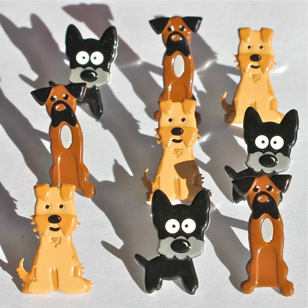 Eyelet Outlet Shape Brads 12/Pkg Puppies