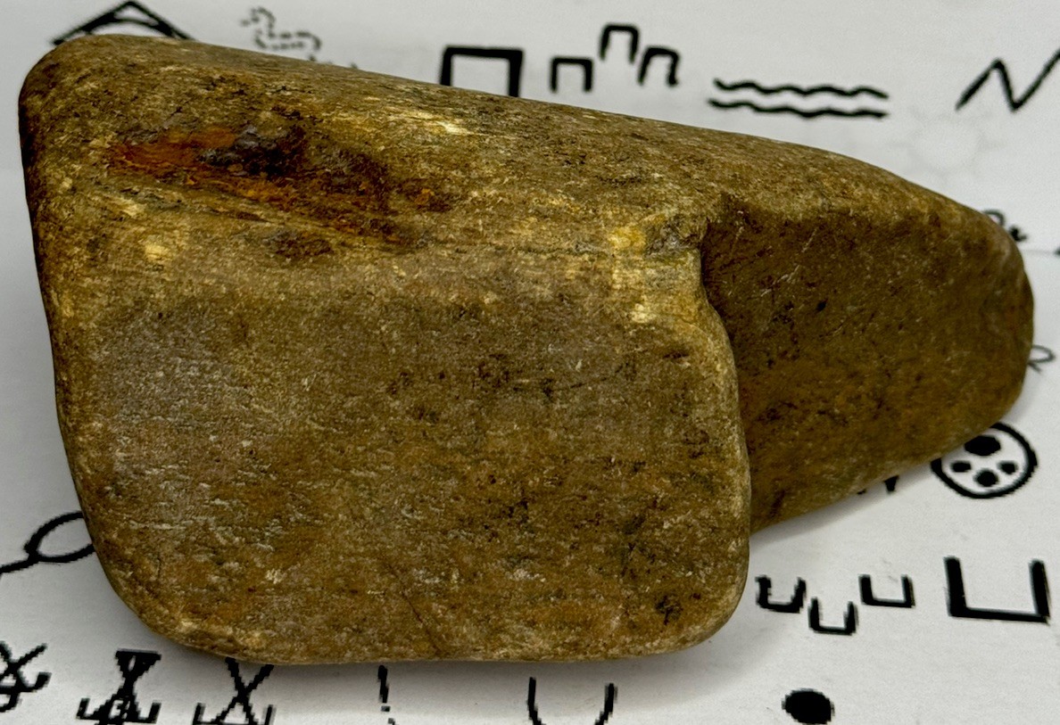 Native American Indian Authentic Artifact Stone Carved Effigy, 2 lb 13 oz • VA