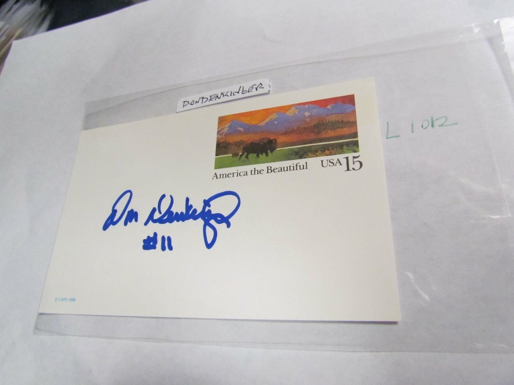 Dan Denkinger Signed Autographed Postcard