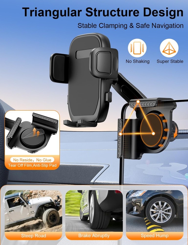 Tesla Phone Mount, 360° Adjustable Universal Tesla Model Y Accessories, Pho