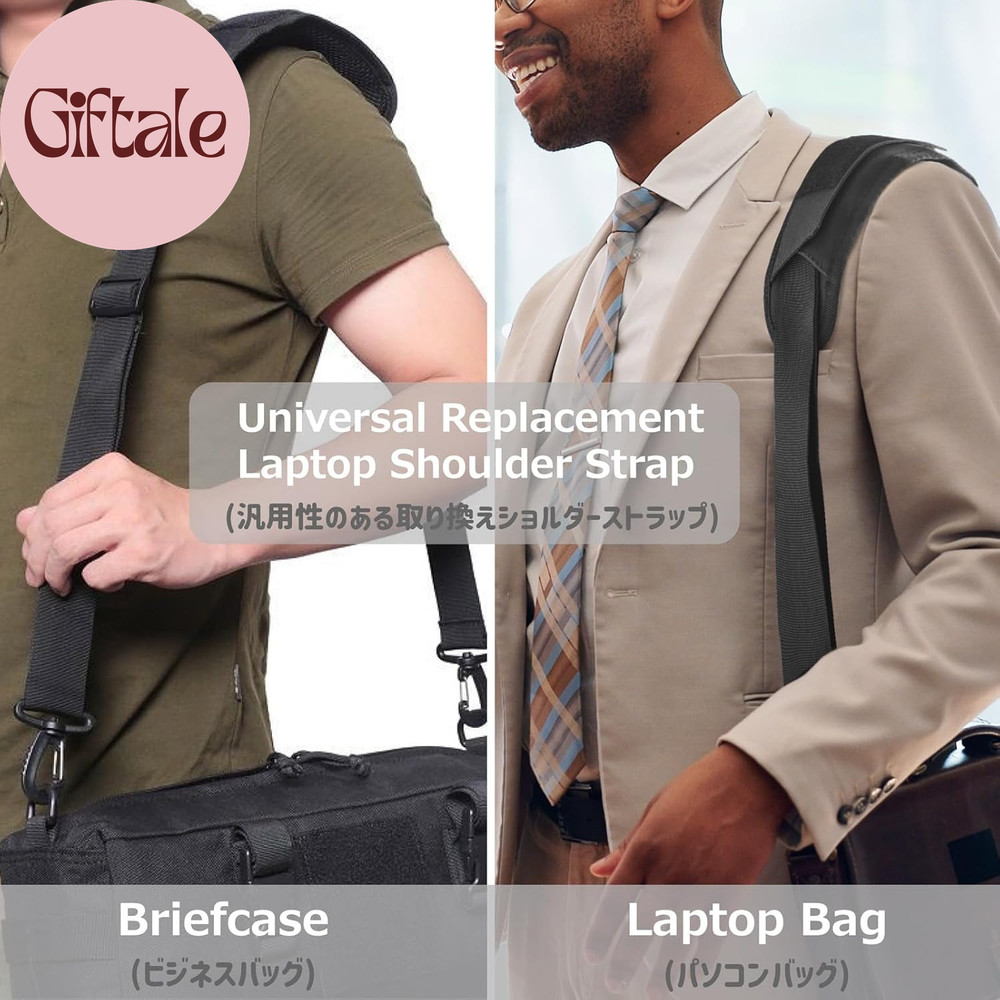 Wide Replacement Shoulder Strap Adjustable Crossbody Canvas Webbing for Messenge