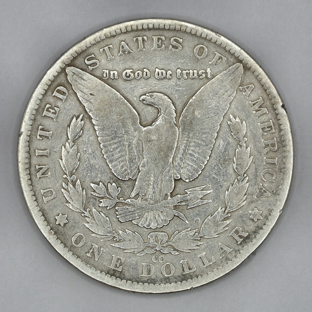 1890-CC Morgan Silver Dollar