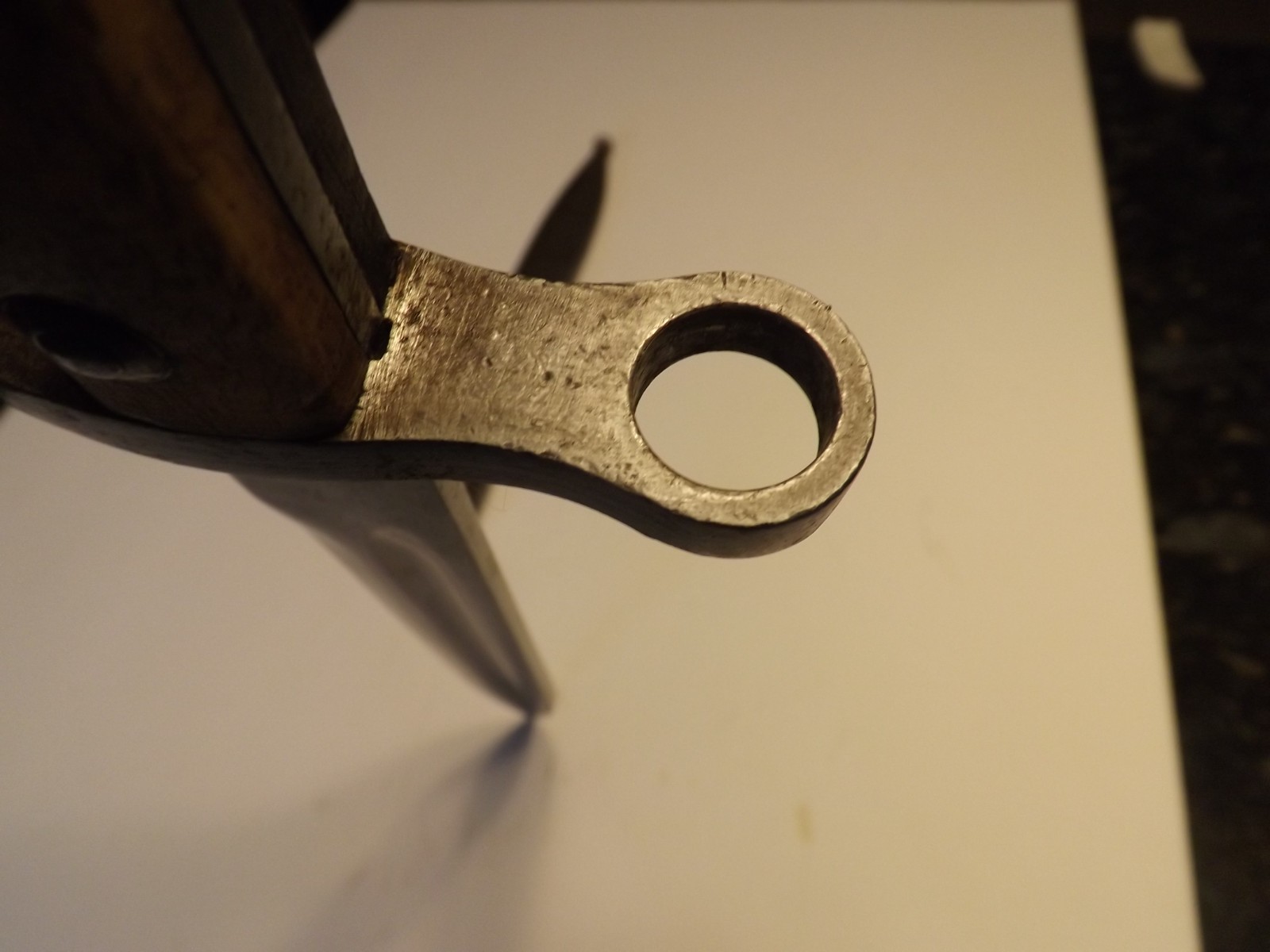 Vintage WWII M-1935 Turkish Mauser Bayonet with Metal Scabbard-VG