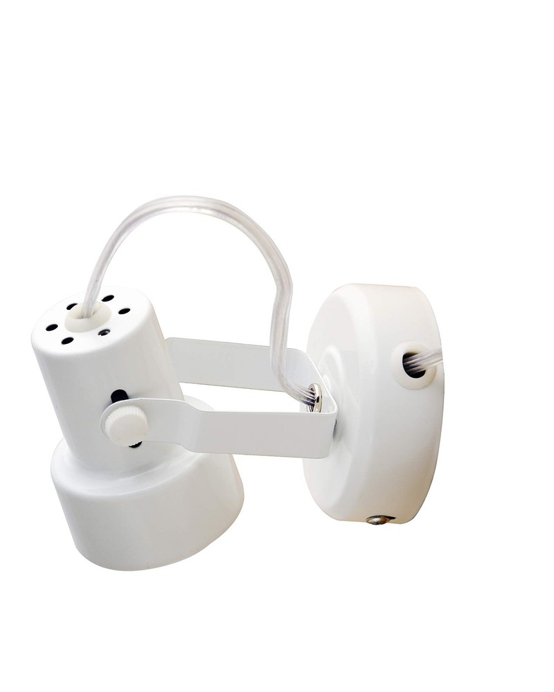 KING SHA Multi Purpose Spotlight Desk Wall Mount Accent Lamp with Plug White