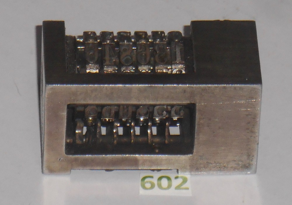 WETTER Letterpress Numbering machine | 602
