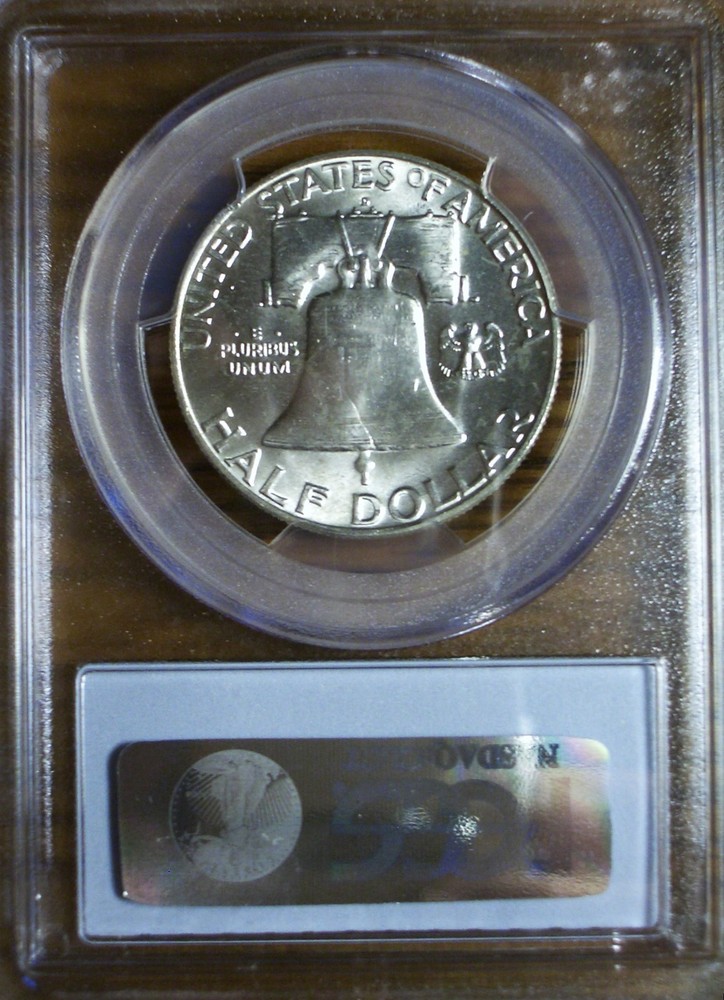 BRILLIANT 1960-D MS64FBL SILVER FRANKLIN - PCGS