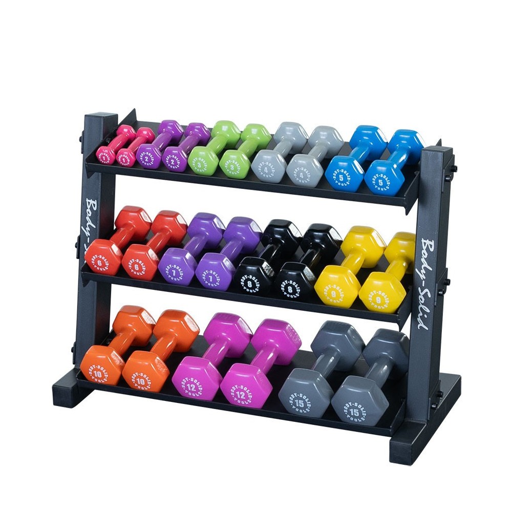 Body-Solid GDR34B 3-Tier Dumbbell Rack