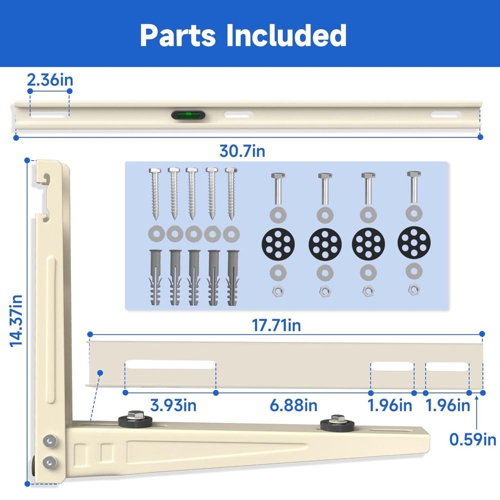 Mini Split Air Conditioner Bracket: Wall Mount for Ductless Mini Split AC/Hea...