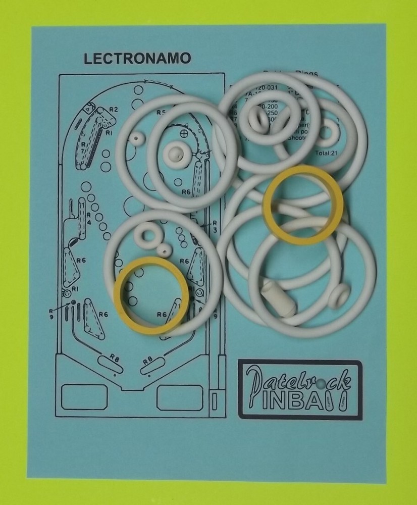 1978 Stern Lectronamo Pinball Machine Rubber Ring Kit
