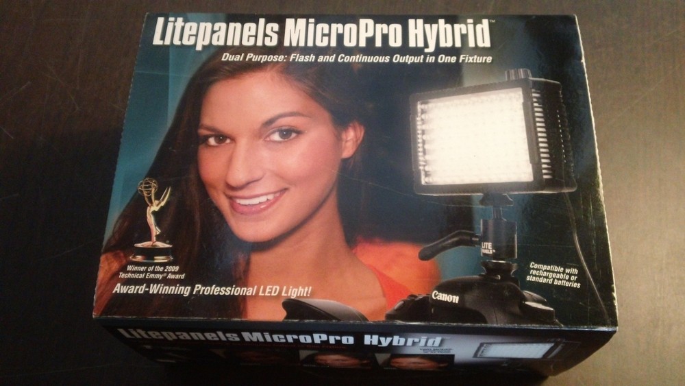 LitePanels MicroPro Hybrid Kit LED on-board Camera Light (LP MICROPROH)
