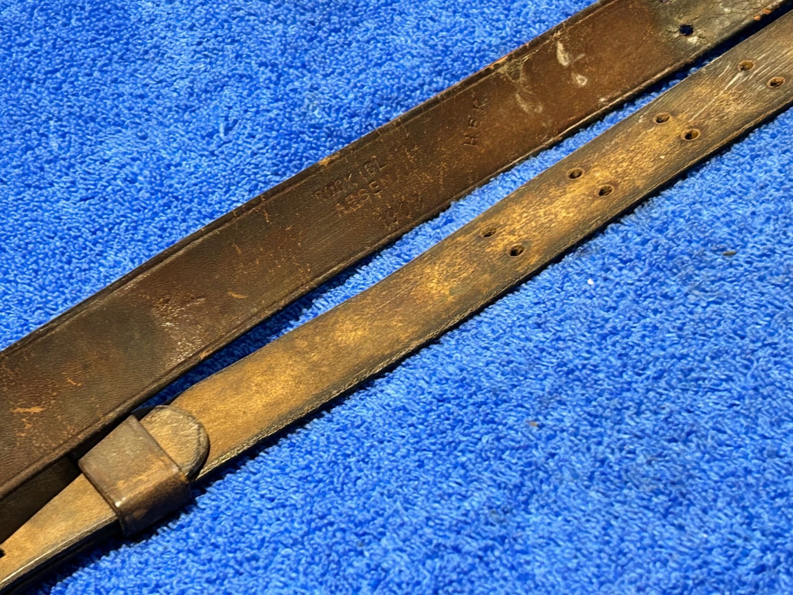 1903 Rock Island Arsenal Leather Sling Strap WWI for a 03 SPringfield