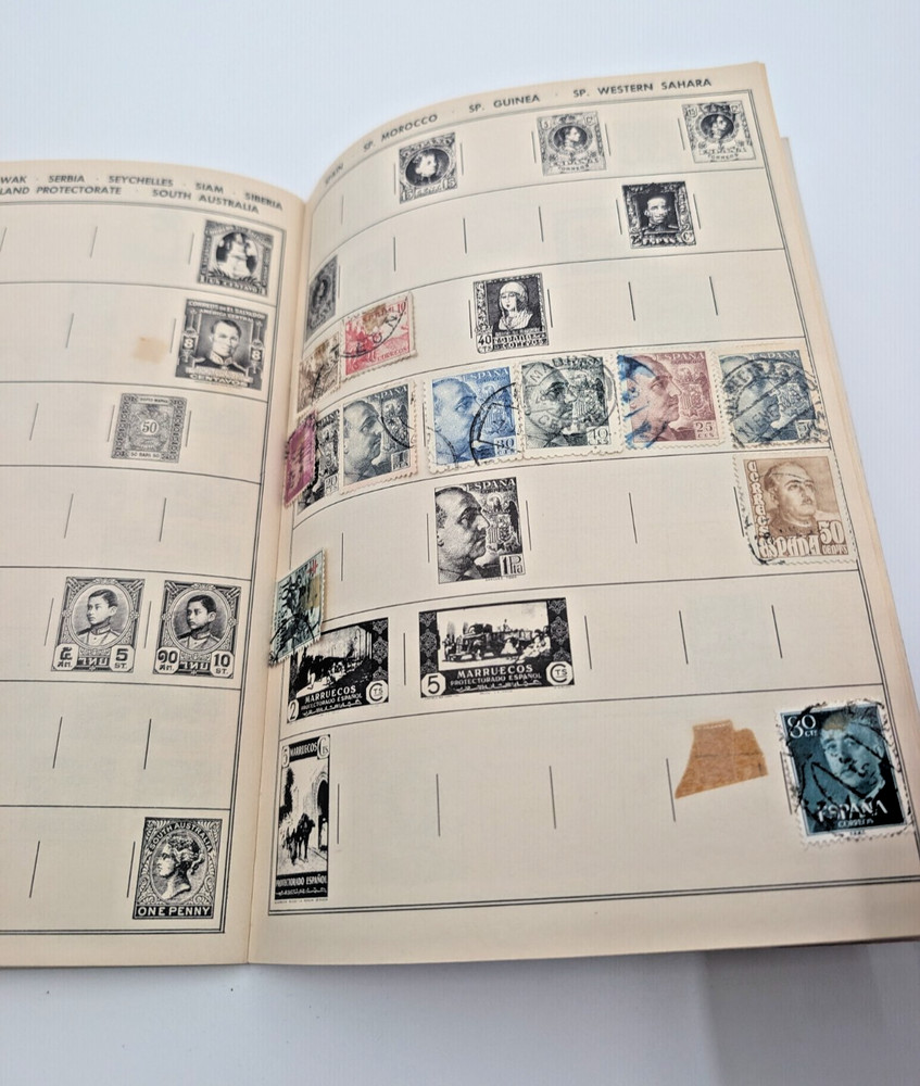Vintage Stamp Collection Album Lot Worldwide + Catalog Books Starter Set