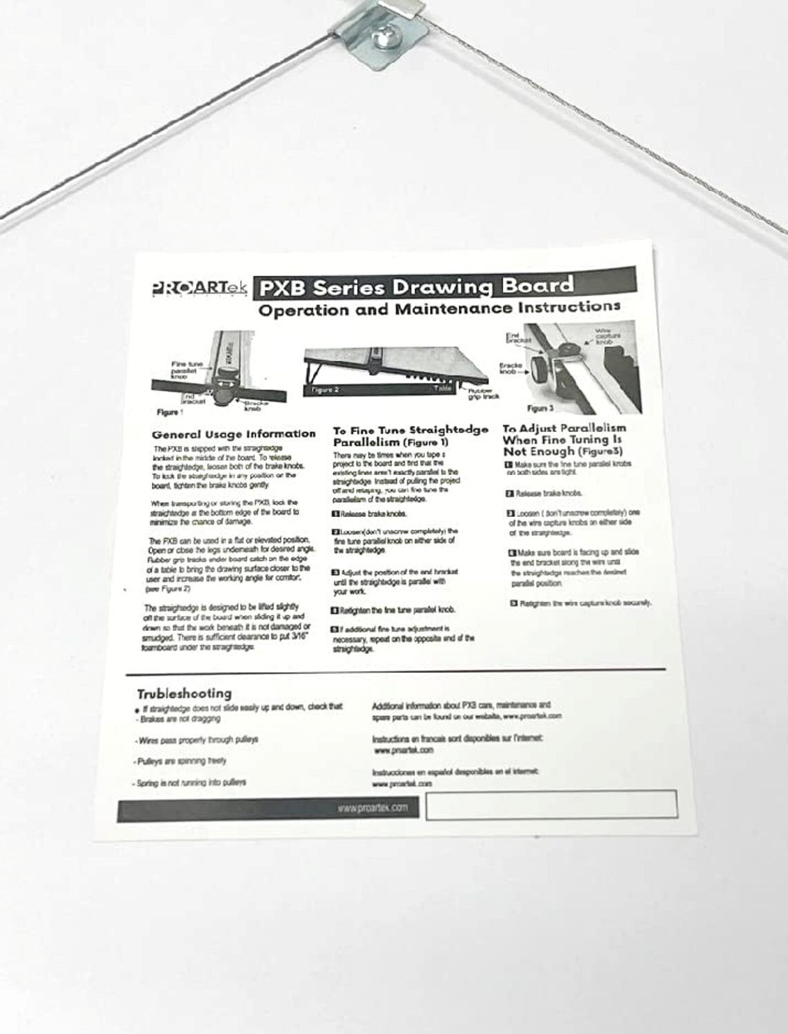 PROARTek PK00016 Model PXB26 Portable 20" x 26" Drafting Drawing Board