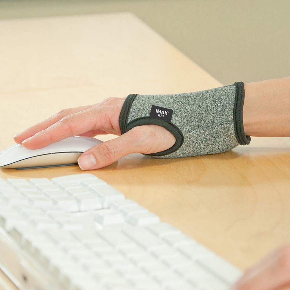 Brownmed IMAK RSI Computer Glove - Universal - Heather Gray