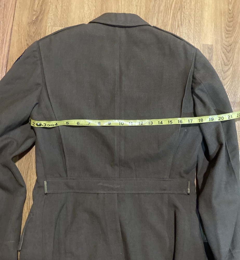 1940 WWII US ARMY AIR CORPS FORCE WOOL UNIFORM JACKET COAT - SERGEANT - 38R