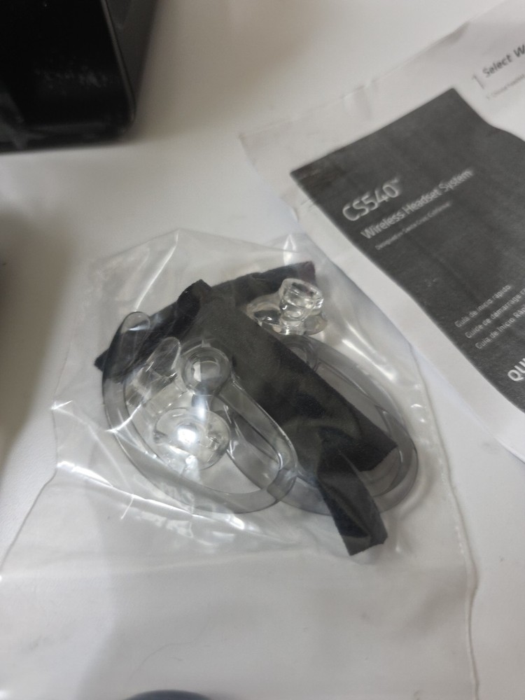 PLANTRONICS CS540 Wireless DECT Headset Black With APV-63 EHS Adapter Open Box