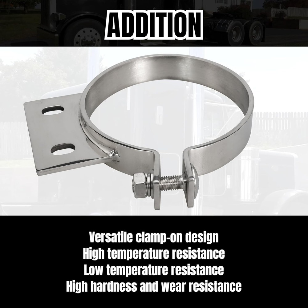 5" Exhaust Stack Mounting Bracket For Peterbilt 379 359 1987-1993 Replace 10294