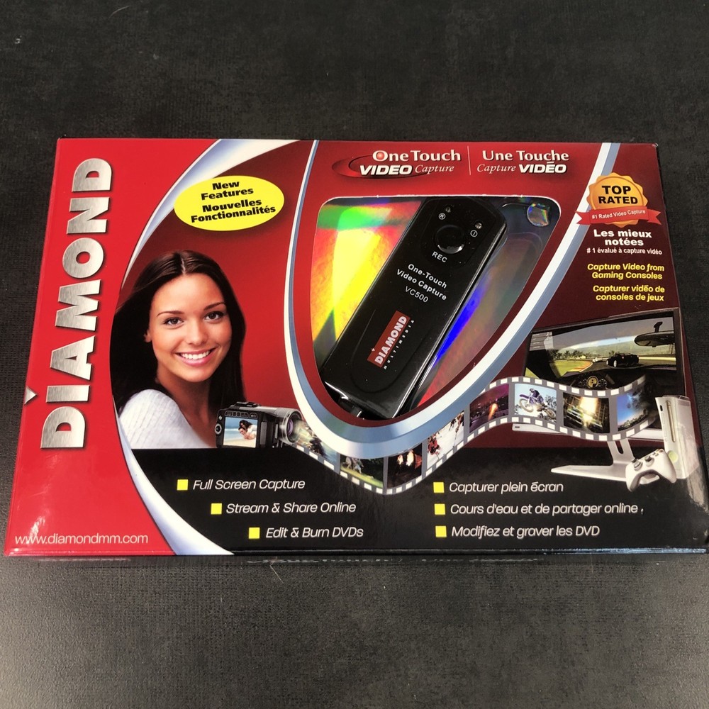 Diamond VC500 One Touch Video Capture Device USB 2.0 - New Open Box