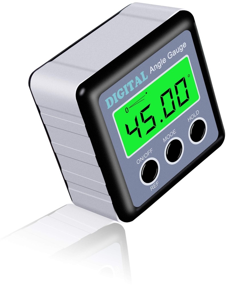 Digital Angle Gauge Protractor - Magnetic Level with LCD Display, V-Groove Base