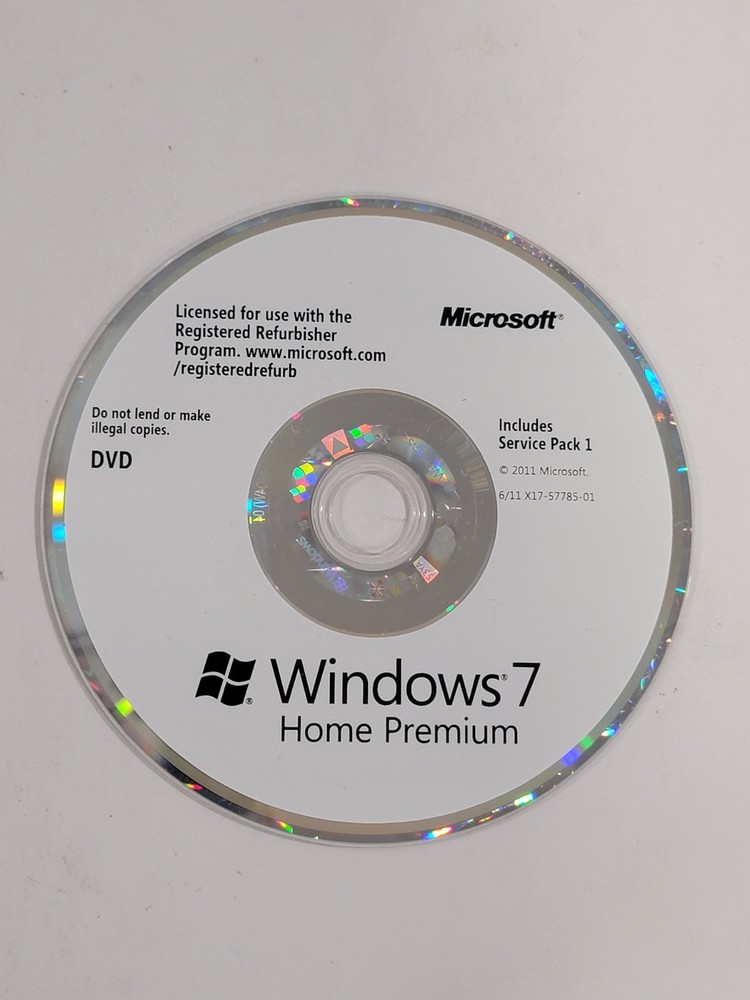 Microsoft Windows 7 Home Premium DVD - DISC ONLY
