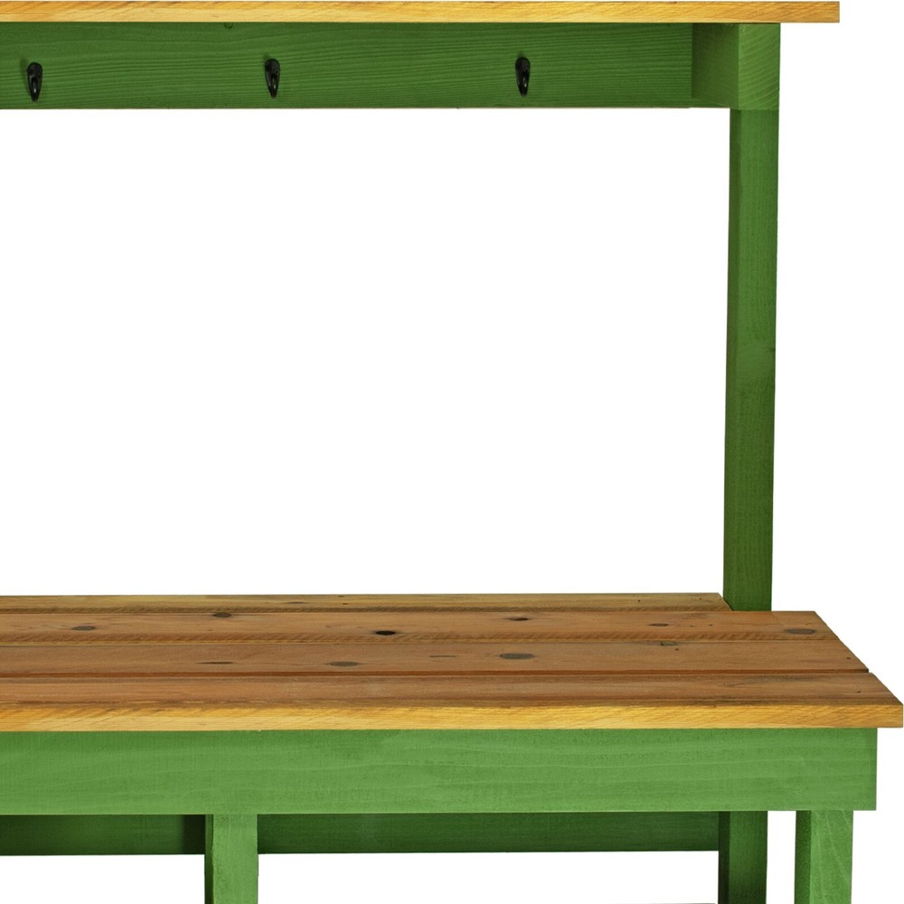 Rustic Gardening Workbench Outdoor Potting Table Buffet Island, Green