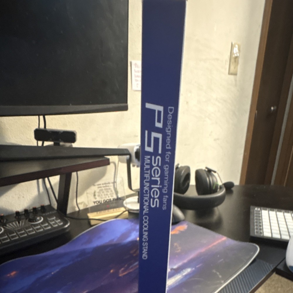 PS Series Multifunctional Cooling Stand for PS5, 2 Controller Docks, 3 USB Hubs