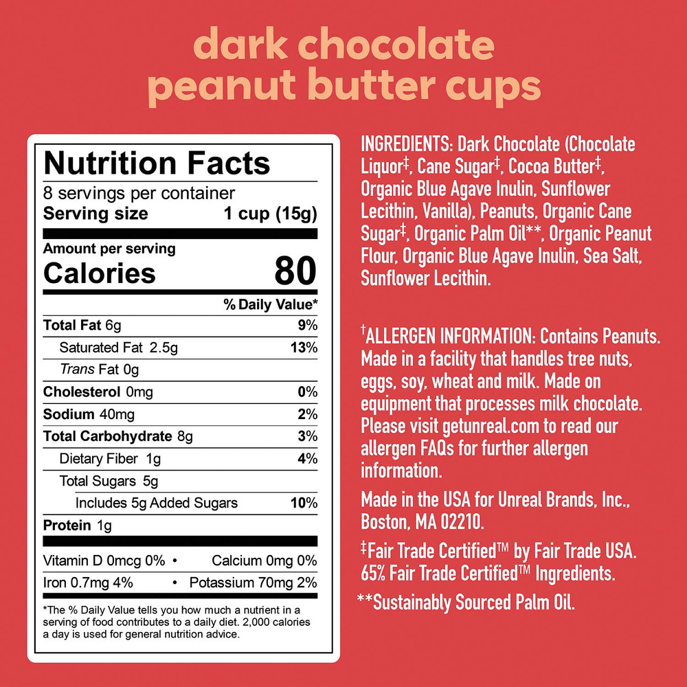 Chocolate Dk Pnut Btr Cups, 4.2 Oz