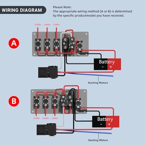 Boat Toggle Switch Panel DC 12V 30A Racing Switch 5 in 1 Ignition Switch Panel