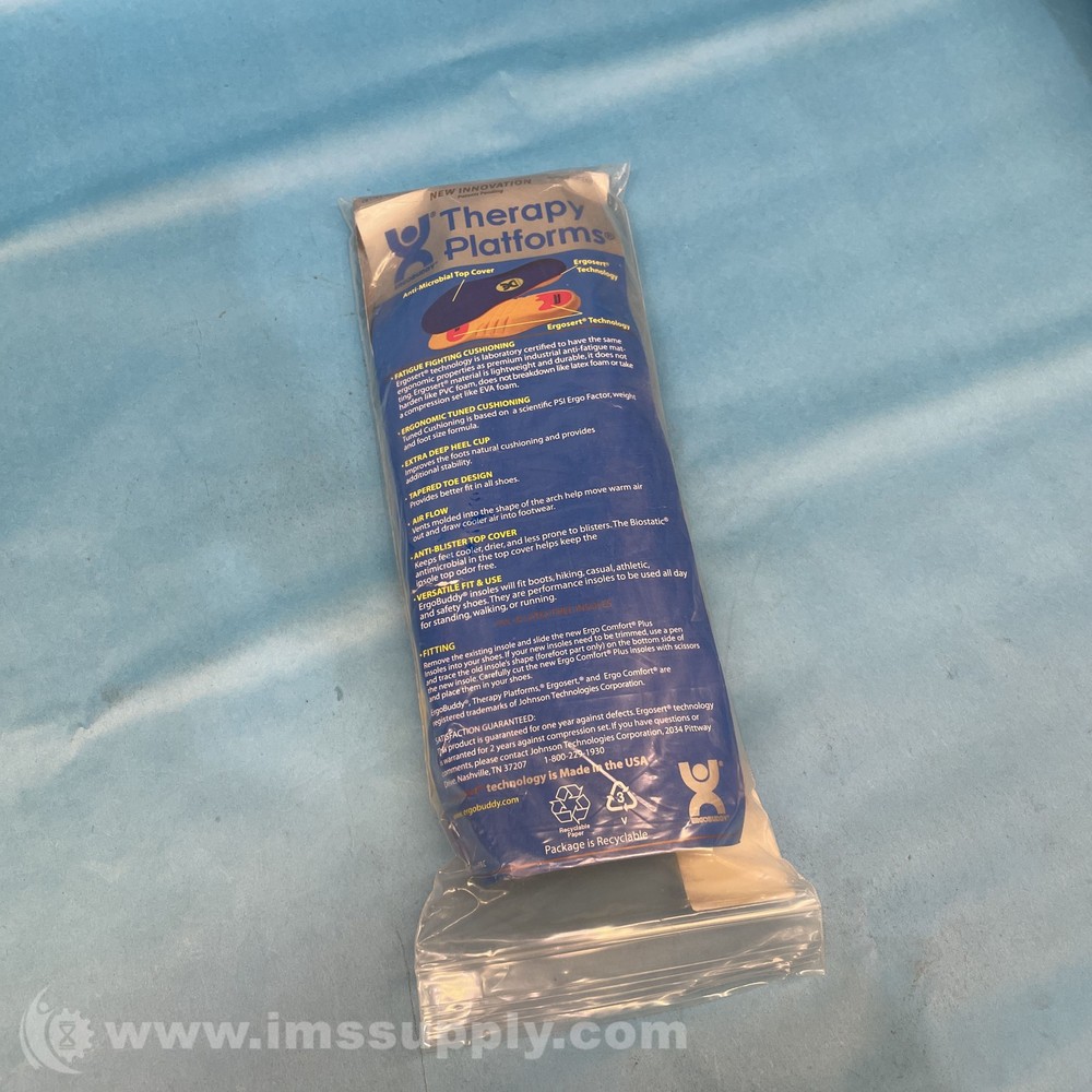 ErgoBuddy Comfort Plus Insole Size 16 FNOB