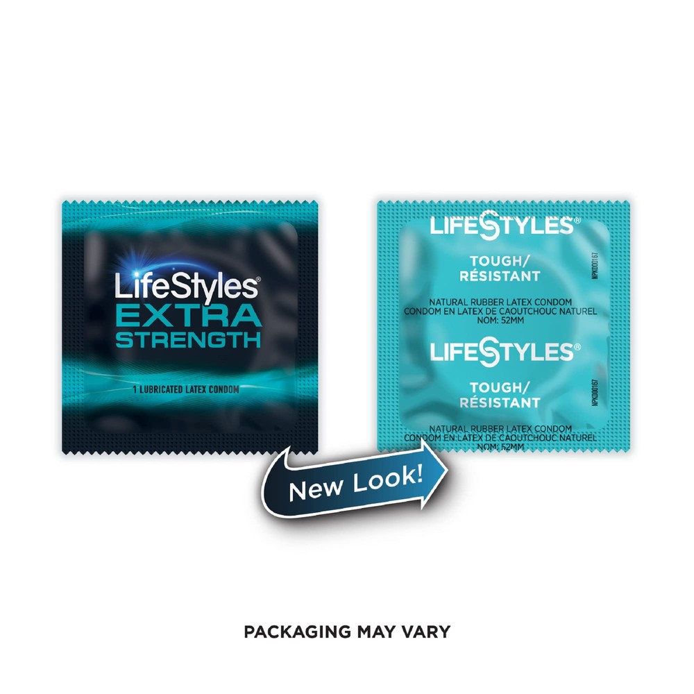 Lifestyles Extra Strength Condoms 48 Pack Thick Maximum Protection Regular Lu...
