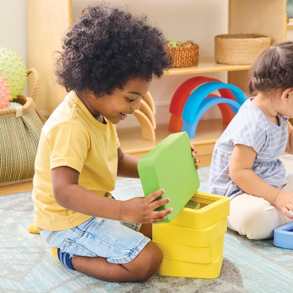 Kaplan Early Learning Mirror Foam Blocks - 12 Pieces