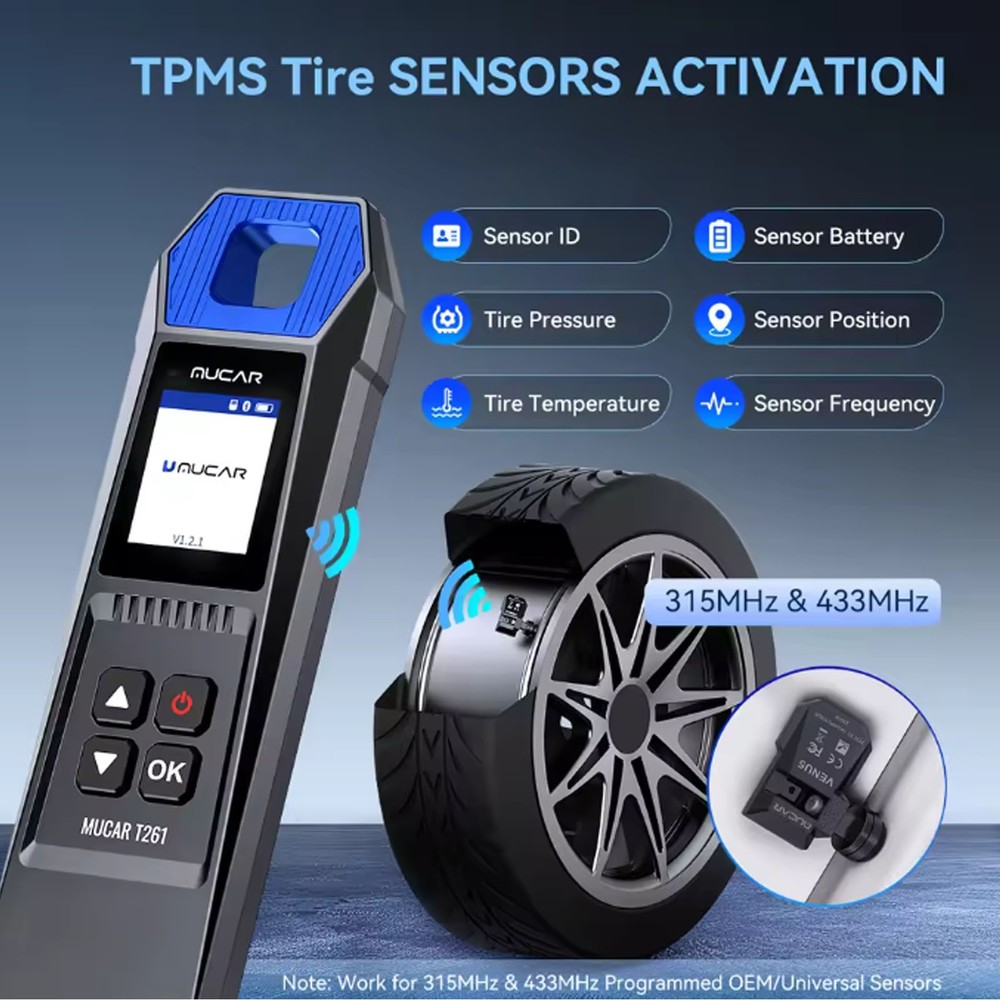 THINKSCAN 689BT+T261 TPMS Tool Free Update Bidirectional OBD2 Scanner ECU Coding