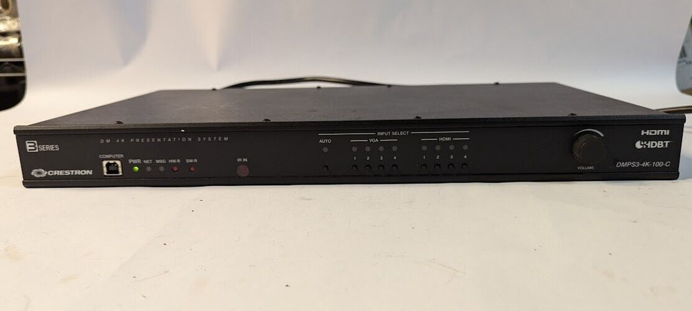 CRESTRON DMPS3-4K-100-C Presentation System w/ Rack Mount Ears