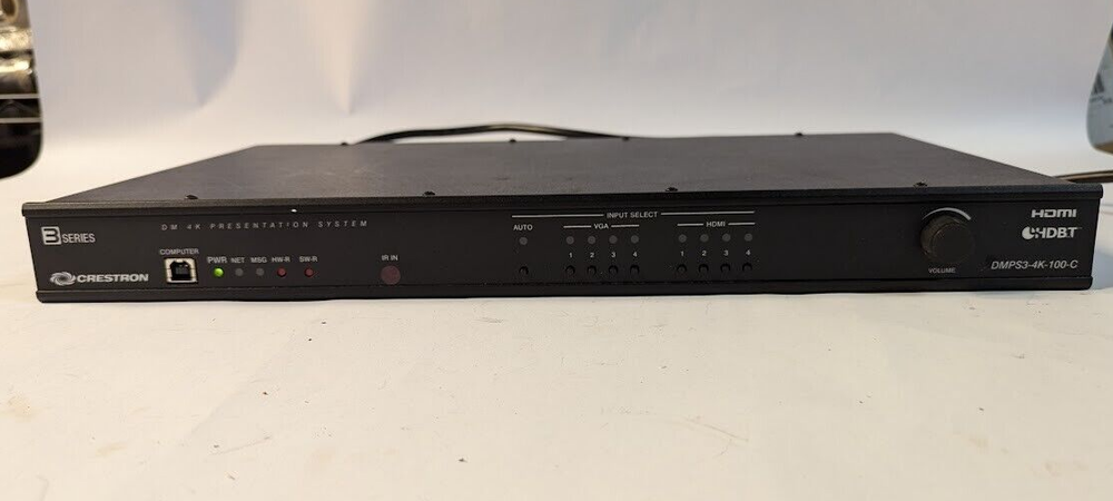 CRESTRON DMPS3-4K-100-C Presentation System w/ Rack Mount Ears