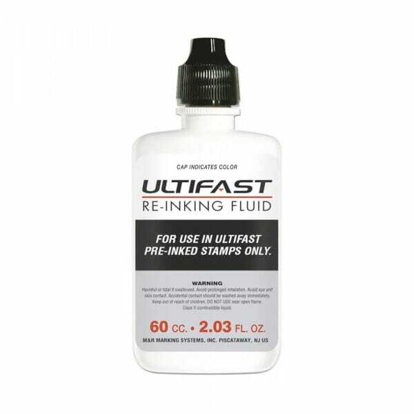 Ultifast Refill Ink - Quick Drying Multi-Surface Premium Stamp Ink -2oz Bottle