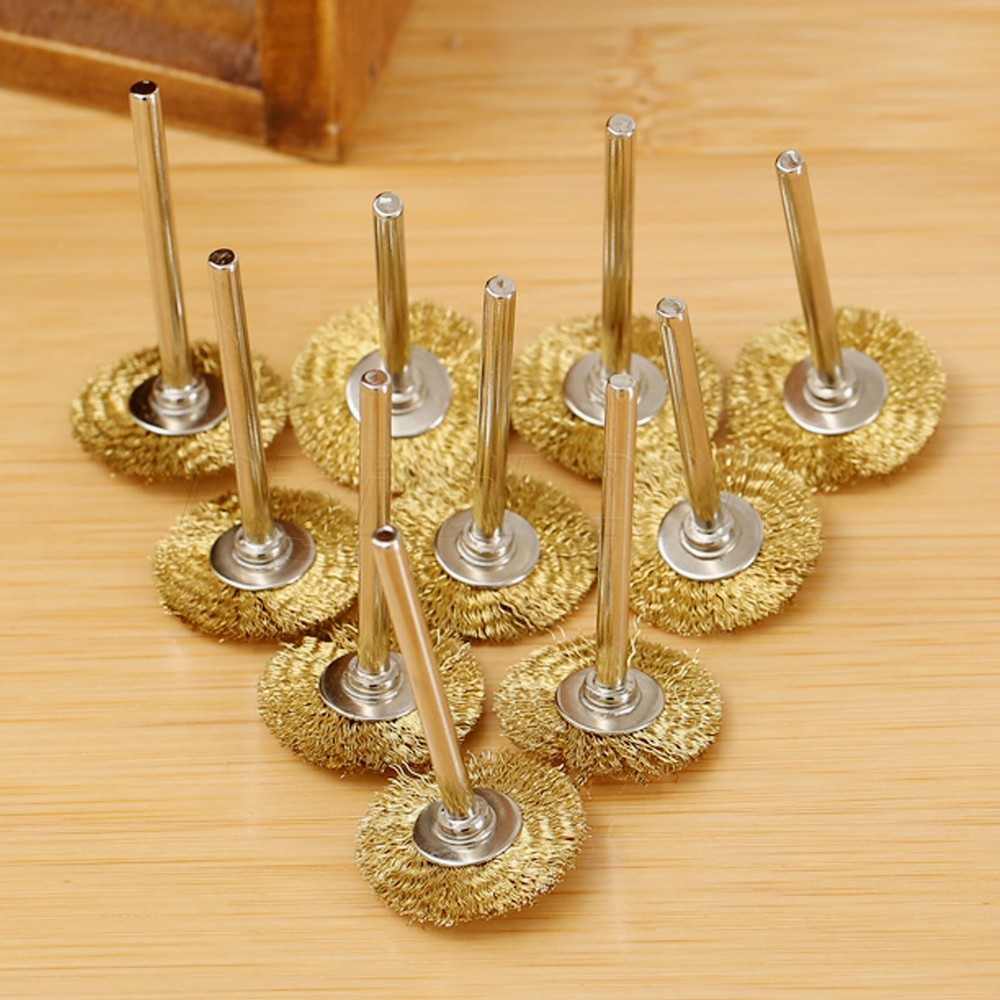 10pcs Wire Wheel Brushes Cup Rust Set for Die Grinder Power Rotary Drill Tool