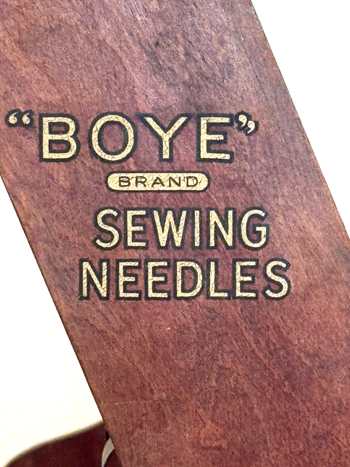 ANTIQUE BOYE SEWING NEEDLES STORE DISPLAY ADVERTISING CABINET CASE ALL ORIGINAL