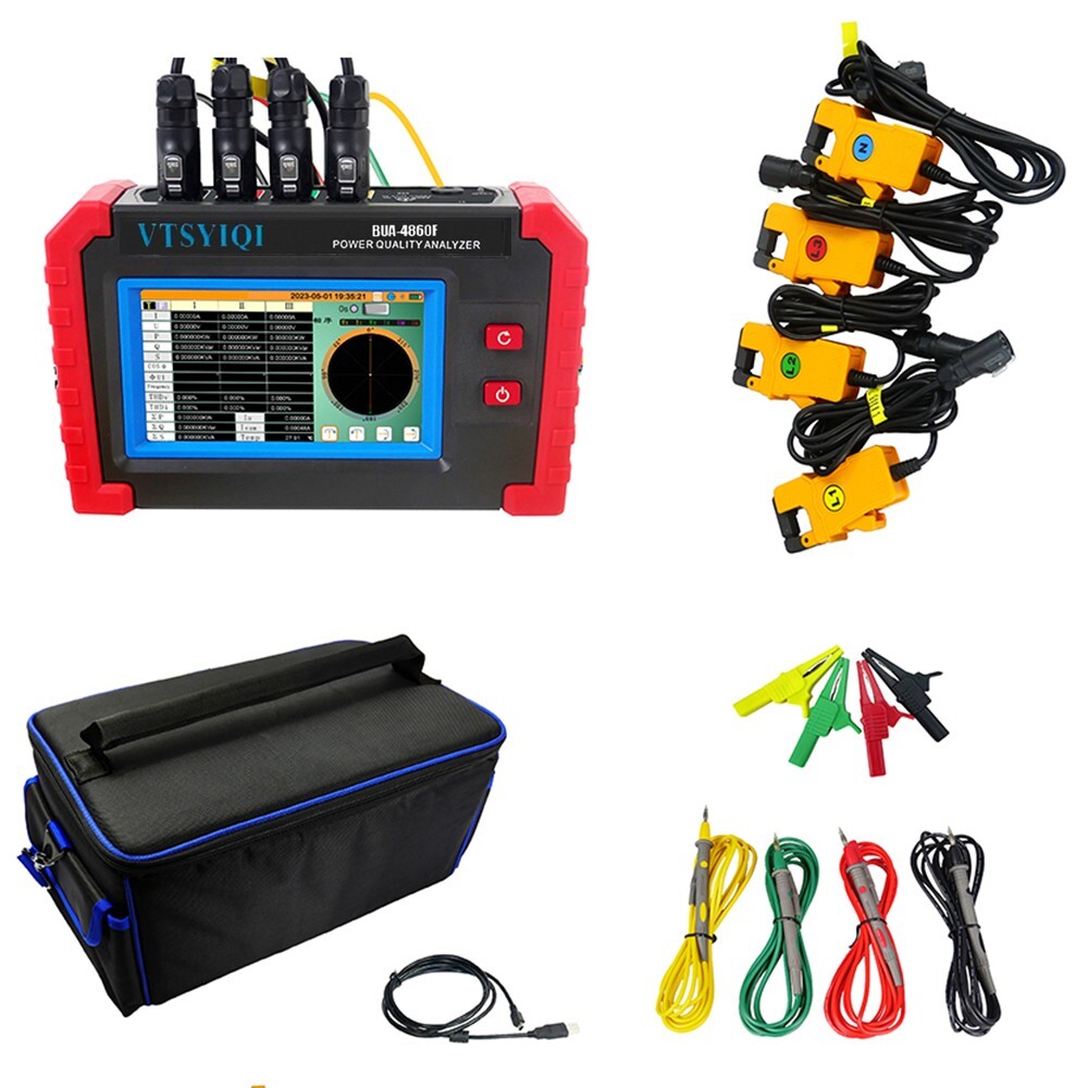 Power Quality Analyzer 3 Phase Power Quality Analyzer with Clamp 10mA~10.0A